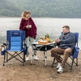 thumbnail image 3 of OuterSpa Oversized Camping Chair Big and Tall Camping Chair Compact Portable Camping Chair with Carry Bag High Back Padded Camping Chair Comfortable Heavy Duty Camping Chair, Support 500 lbs, 3 of 10