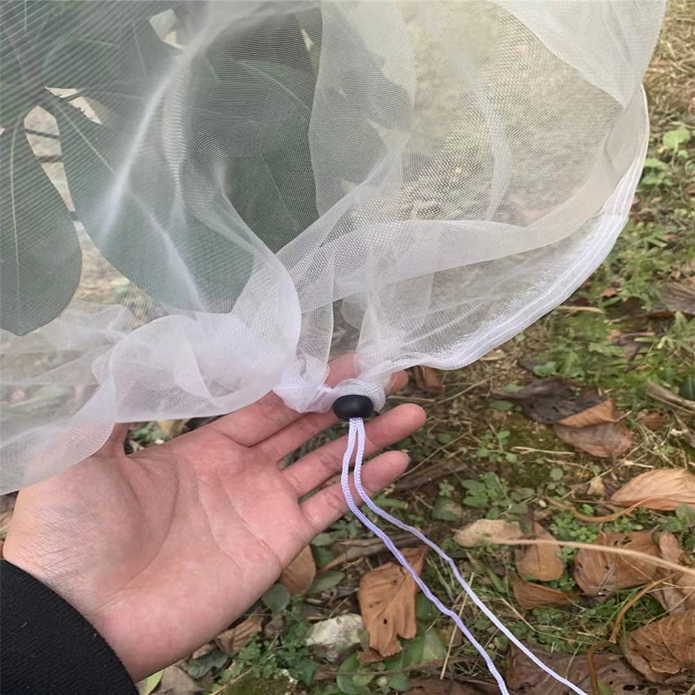Bird Netting for Garden Protection,1Pcs Garden Netting Pest Barrier with Drawstring,Mosquito Net Tomato Protective Cover Garden Plant Netting Fruit Tree Netting for Cicadas Vegetables Blueberry Bushes