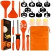 Pumpkin Carving Kit For Kids, 22Pcs Easy Halloween Pumpkin Carving Tools Set With Led Candles, Carving Stencils, Storage Bag