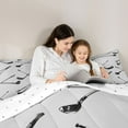 thumbnail image 6 of Homewish Golf Ball Sports Bedding Comforter Set,Ball Game Gaming Twin Comforter Sets,Gray Black Bedding Set For Boys Teens,Ultra Soft Home Decor Reversible,2pcs, 6 of 9