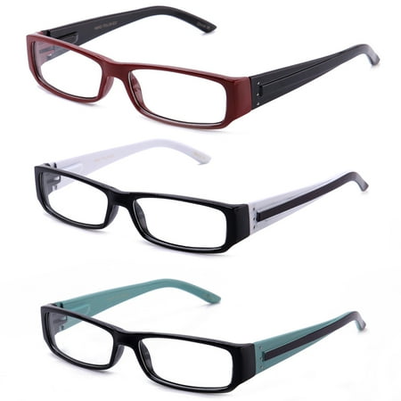 Casual Fashion Horned Rim Rectangular Frame Clear Lens Eye