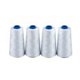 thumbnail image 1 of HLONK 4pcs/set White Sewing Thread 100% Polyester 3000 Yards/Spool Of Yarn  40/2 All-Purpose Professional Threads For Sewing Machine And Overlock, 1 of 5