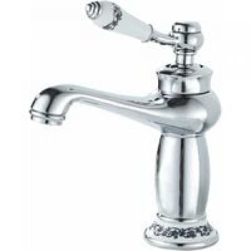 Grifo de baño, mezclador monomando de baño cromado, para lavabo o lavabo de baño, grifo mezclador ajustable para lavabo frío y caliente