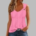 thumbnail image 2 of Babysbule Women's Solid Color Camisole Sleeveless T-Shirt Loose Fit Casual Tank Top Comfortable Lightweight Round-Neck, 2 of 4