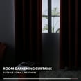 thumbnail image 6 of Deconovo 100% Blackout Curtain Full Shade Window Drapes with Silver Coating for Living Room,52x108 inch,Maroon,2 Panels, 6 of 6