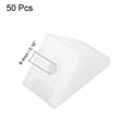 thumbnail image 2 of Unique Bargains Angle Brackets with Cove 90 Degree Plastic Corner Braces 2 Holes Angle Brackets White 50pcs, 2 of 4