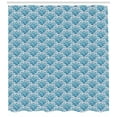 thumbnail image 3 of Ambesonne Grey Blue Shower Curtain, Swirled Lines Spirals, 69"Wx84"L, Multicolor, 3 of 3