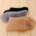 thumbnail image 4 of Winter Fuzzy Socks Men – Soft Coral Fleece Sleep Socks for Men, Cozy Thermal Plush Socks for Bedroom, Lounge & Boots, 4 of 6