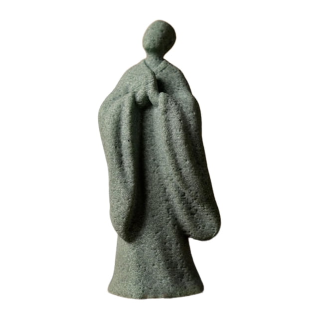 Estatua de monje de estilo chino, micropaisaje, regalo, centro de mesa coleccionable, arte artesanal, adorno de bonsái, decoración de mesa. Estilo B
