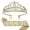 Gold, variant on Yoyauz Women's Birthday Crown & Belt Queen Crystal Crown Rhinestone Hair Band Set Happy Party Decoration Accessories Girls Princess Gift Set