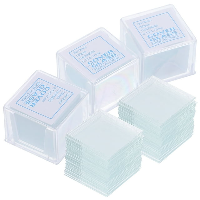 Glissières en Verre pour Microscope 500 Pcs pour Laboratoire Durable Transparent Blanc