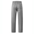 thumbnail image 6 of YABCSAZ Mens Color Block Sweatpants Drawstring Elastic Waist Straight Leg Wide Leg Casual Lounge Pants Cotton Blend Open Bottom Athletic Track Pants with Pockets Trousers, 6 of 6