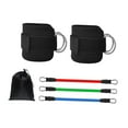 thumbnail image 3 of Bandas de resistencia para tobillos, juego de bandas con pesas para tobillos, ideal para gimnasios en casa, entrenamiento de piernas y glúteos, equipo Negro, 3 of 8