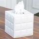 thumbnail image 3 of Caja de pañuelos de cubo creativo Caja de papel de almacenamiento Cubierta de caja de pañuelos - Soporte de caja de pañuelos faciales cuadrado decorativo con fondo Vhermosa 2034983-2, 3 of 8