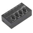 thumbnail image 1 of Portable Metal Sound Mixer,4 Channel Mixer AC Mini Sound Mixer Channel Compact Mixer Exceptional Value, 1 of 8