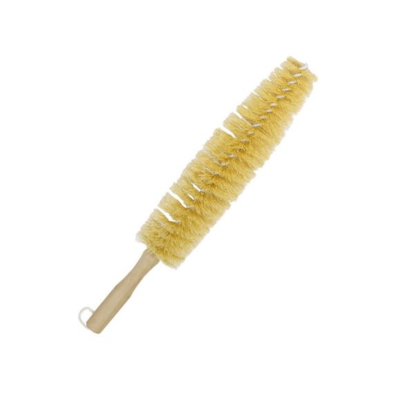 Large Spoke Wheel Brush with Plastic Coated Wire