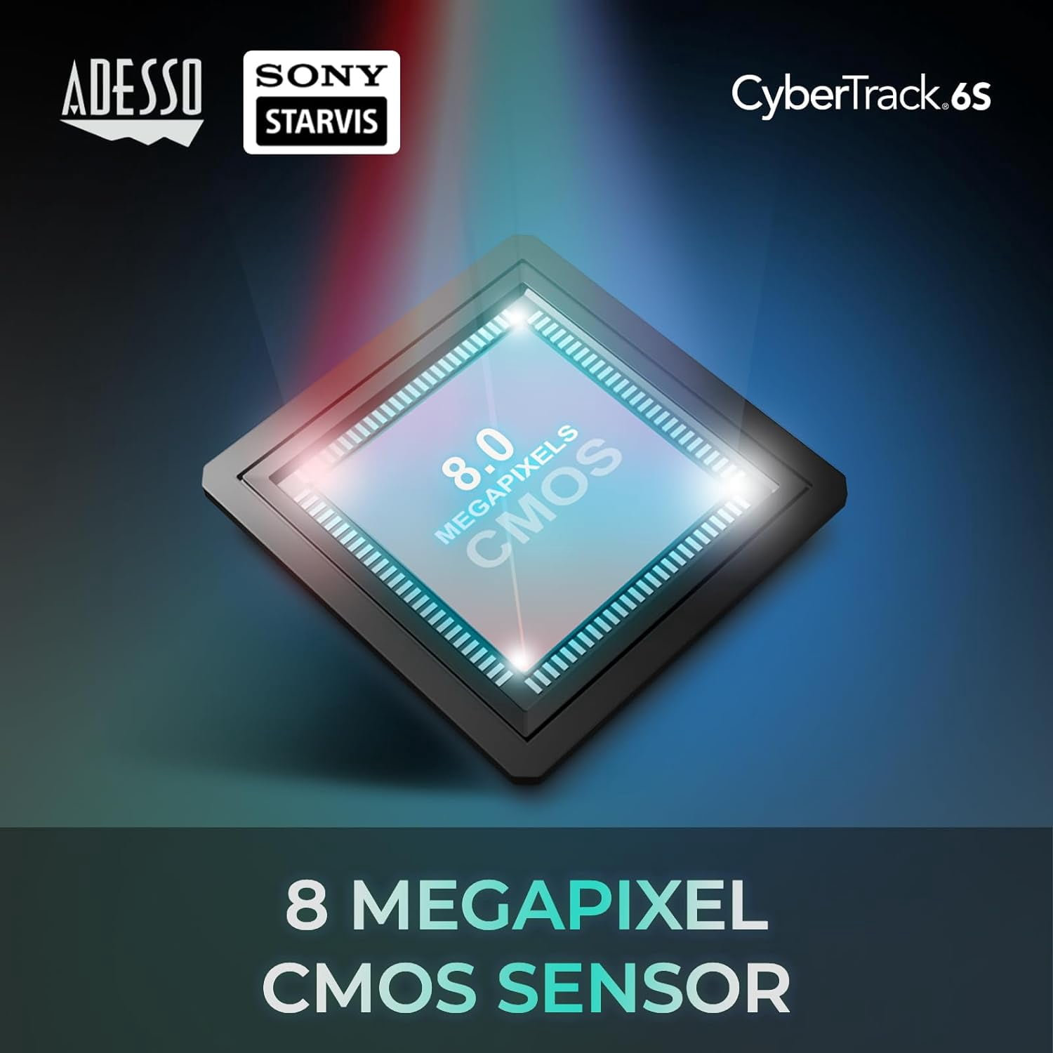 Adesso CyberTrack 6S Webcam - 8 Megapixel - 30 fps - USB 2.0 - TAA Compliant (cybertrack6s)