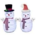 thumbnail image 2 of Muñeco de nieve de mesa iluminado en blanco frío de 60 cm de alto, decoración interior para Navidad, 2 of 5
