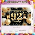 thumbnail image 2 of Golden Theme Happy 92nd Birthday Banner Star Pattern 92nd Birthday Display Firework Design Gift Box Decor 92nd Birthday Backdrop for 92nd Birthday Party Senior Birthday Celebration Milestone Party, 2 of 4