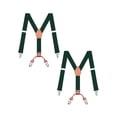 thumbnail image 1 of Buyless Fashion Lot de 2 Bretelles Ajustables pour Enfants - Sangles Élastiques de 26 Pouces 1 Pouces - Dos en Cuir en Forme de Y - 5151-2, 1 of 7
