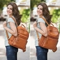 thumbnail image 3 of Kattee Genuine Leather Backpack Purse for Women Multi-functional Elegant Daypack Soft Leather Shoulder Bag Shopping Trip, 3 of 6
