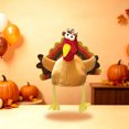 thumbnail image 3 of Adult Thanksgiving Turkey Hat Cartoon Plush Headwear Holiday Party Cap for Men Women One Size, 3 of 7