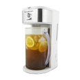 thumbnail image 1 of HomeCraft Sistema de preparación de café helado y té helado de acero inoxidable blanco de 3 cuartos de galón, 12 tazas, selector de fuerza y ​​cámara de infusión, perfecto para café con leche, limonad, 1 of 5