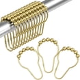 thumbnail image 1 of Ganchos para Cortina de Baño, 24Piezas Aros de Cortina de Ducha de Acero Inoxidable, Aros para Cortinas de Regadera, 1 of 6