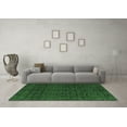 thumbnail image 3 of Ahgly Company Indoor Square Abstract Emerald Green Modern Area Rugs, 4' Square, 3 of 4