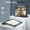 thumbnail image 2 of Fintie SlimShell Case for 11 Inch iPad Pro 4th 2022 / 3rd / 2nd / 1st Generation with Pencil Holder- Soft TPU Protective Stand Back Cover with Auto Wake/Sleep, Composition Book, 2 of 7