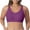 Purples, variant on Bigersell Women Plus Size Sports Bras with Bra Extenders 3 Hooks Seamless Wireless Padded Push up Bras No Underwire Coffee S