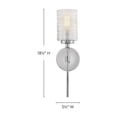 thumbnail image 3 of 85570CM Lark Mabel - 12W 1 LED Medium Wall Sconce-18.25 Inch Tall and 5.25 Inch Wide-Chrome Finish, 3 of 9