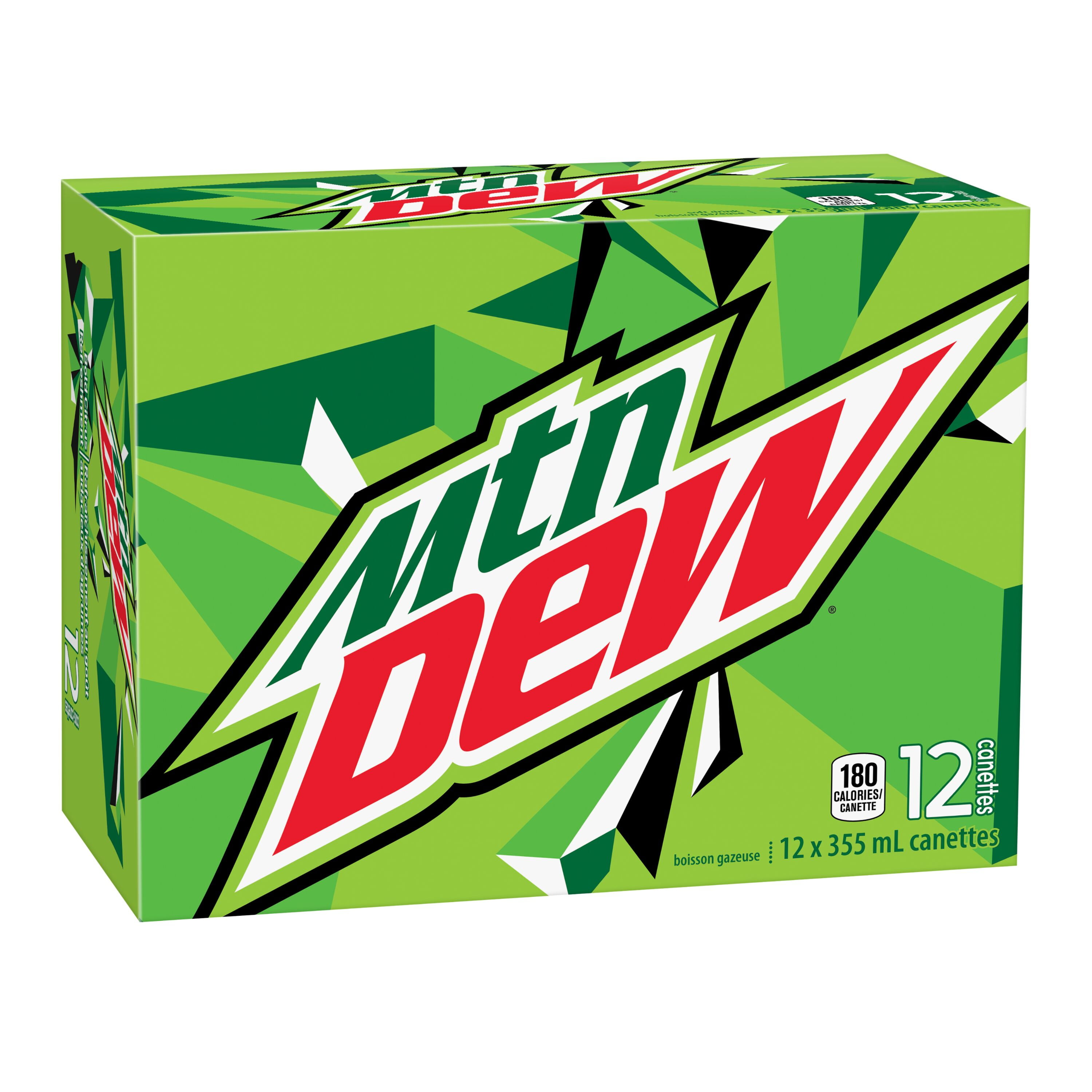 MTN Dew Soft Drink, 355 mL Cans, 12 Pack, 12x355mL