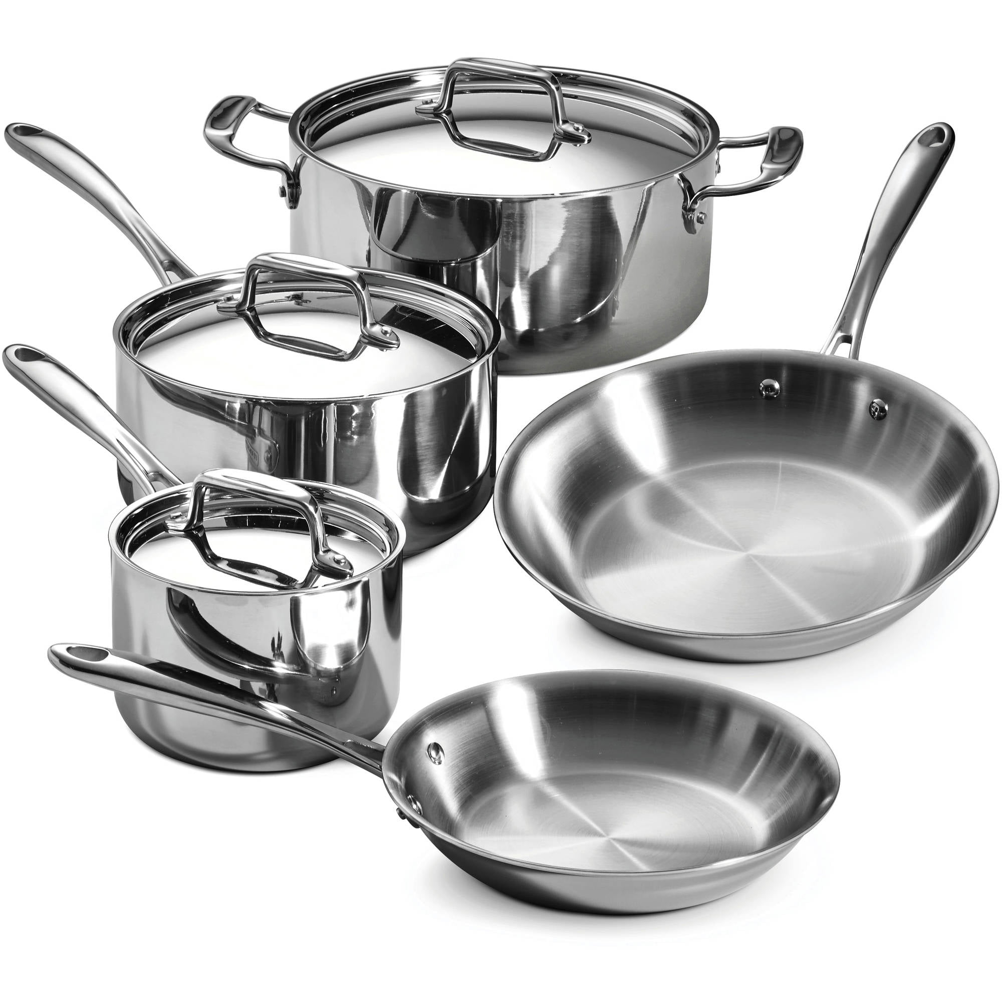 Tramontina Stainless  Steel  Tri Ply Clad Cookware  Set 8 