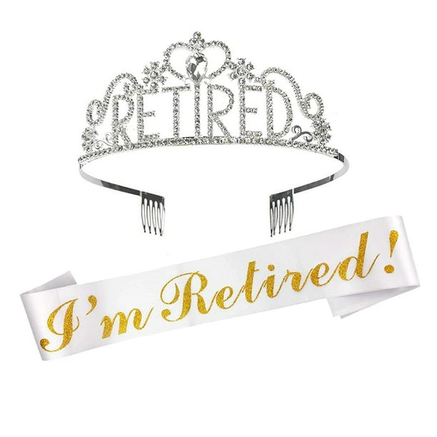 2 Pieces Retirement Party Decorations Set for Women Retirement Party