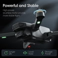 thumbnail image 3 of Wefone WF20 Drone with 1080P FPV Camera for Beginners, Foldable RC Quadcopter with Brushless Motor, Adjustable Speed, 2 Batteries, Black, 3 of 12