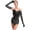 Black-A, variant on YiZYiF Women's Rhinestone Latin Dance Costume Ruched Mesh Tassel Samba Rumba Jazz Leotard Bodysuit Purple-C L