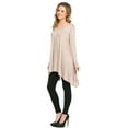 thumbnail image 3 of Vivian's Fashions Top - Hankerchief Hem, Long Sleeve, 3 of 4