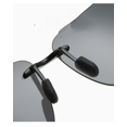 thumbnail image 4 of Men's and Women's Polarized Rimless Sunglasses Ice Blue, 4 of 5