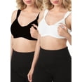 thumbnail image 2 of Loving Moments by Leading Lady 2 Pack Maternity to Nursing Wirefree Bra with Comfort Straps and Full Sling, Style L388, 2 of 2