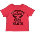 thumbnail image 3 of Inktastic Handpicked for Earth by My Nana in Heaven with Angel Wings Boys or Girls Toddler T-Shirt, 3 of 5