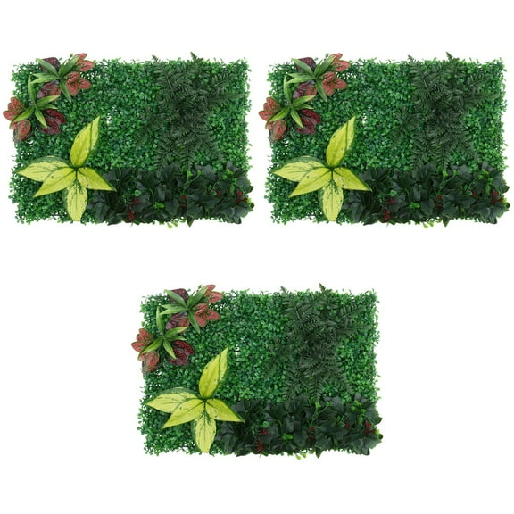 Set of 3 Gazebo Plug Simulated Green Wall Bar Decoration Additional