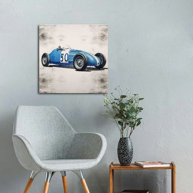 Vintage Car - Thick Canvas deals Art wall decor