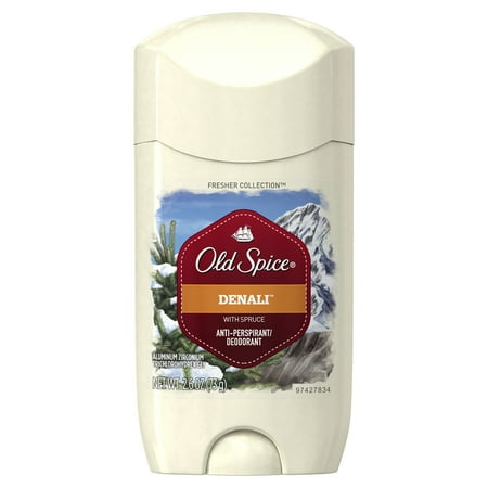 Mens Invisible Set - Old Spice Fresher Denali Scent Invisible Solid Antiperspirant and Deodorant for Men, 2.6 oz