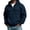 Dark Blue, variant on Men's Multi Pockets Quarter Zip Pullover Tactical Hoodie Sweatshirt, Loose Fit Long Sleeve Casual Hooded Top for Men Fall Daily Street Wear