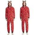 thumbnail image 4 of Christmas Family Matching One-piece Pajamas Jumpsuit Father-Son Mother-Daughter Romper Hooded Family Looking Outfits, 4 of 5