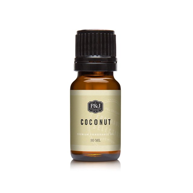 P&J Trading - Coconut Scented Oil 10ml - Fragrance Oil for Candle Making, Soap Making, Diffuser Oil