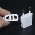 thumbnail image 3 of Adaptador de enchufe europeo, adaptadores de enchufe de salida de Europa, enchufe de alimentación de viaje Conector de alimentación universal Entrada de convertidor de enchufe de pared Enchufe de Europa / Asia (5 piezas, blanco Kuyhfg Bienvenido a Kuyhfg, 3 of 5