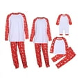thumbnail image 3 of Camiseta y pantalones de manga larga en blanco con sublimación, ropa de Navidad, ropa de hogar familiar, conjuntos de pijamas para adultos y niños, 3 of 5