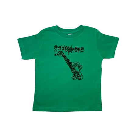 

Inktastic Saxophone Halloween Cobwebs Gift Toddler Boy or Toddler Girl T-Shirt